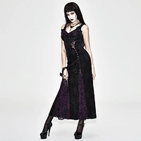 Cultivate one's morality lace package buttocks purple dress