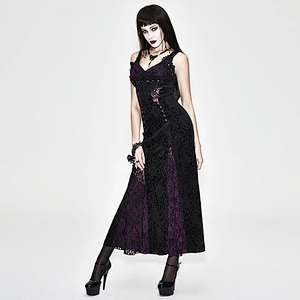 Cultivate one's morality lace package buttocks purple dress