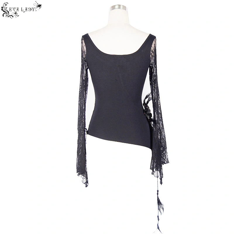 Goth asymmetrical T-shirt