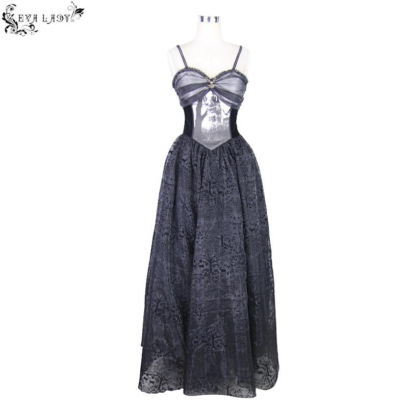 Forest elk print dress