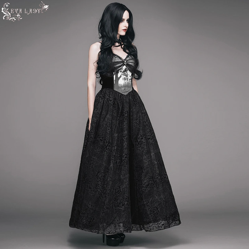 Forest elk print dress