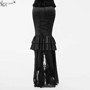Patchwork minaret floral fishtail skirt