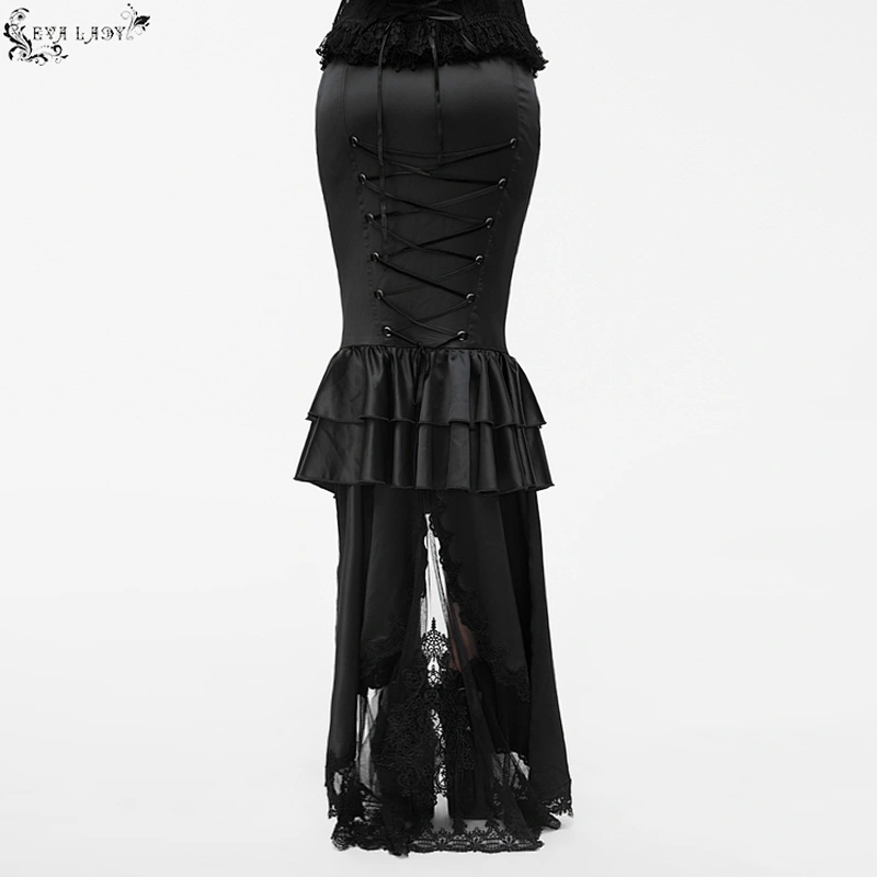 Patchwork minaret floral fishtail skirt