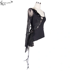 Goth asymmetrical T-shirt