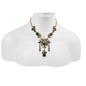 Goth gold necklace
