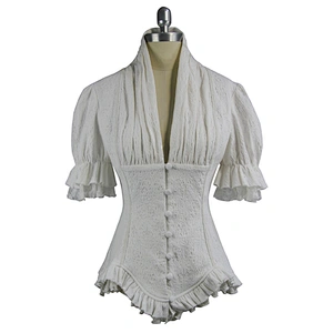 Pure white court shirt