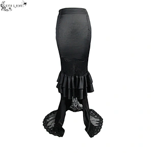 Patchwork minaret floral fishtail skirt