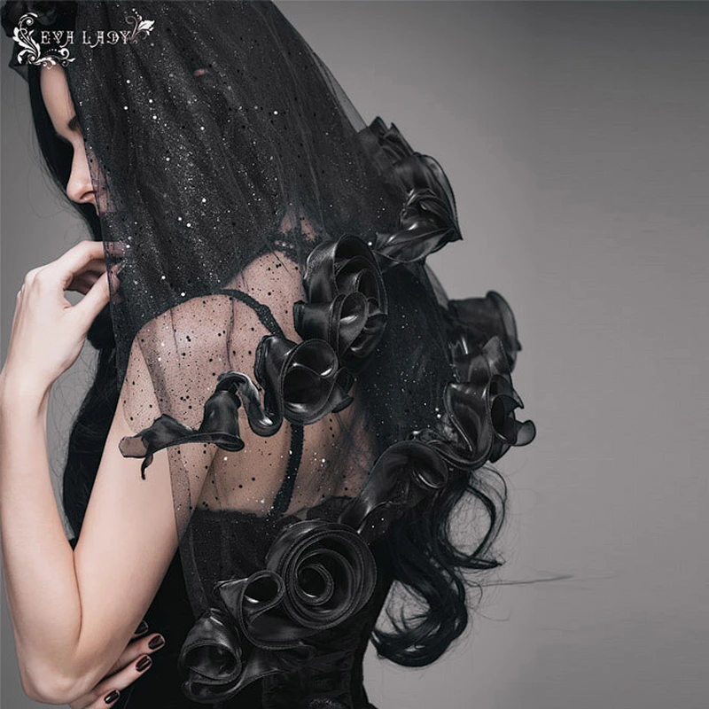 Gothic rose veil