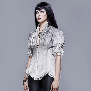 Plain white painted court shirt