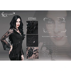 Goth asymmetrical T-shirt