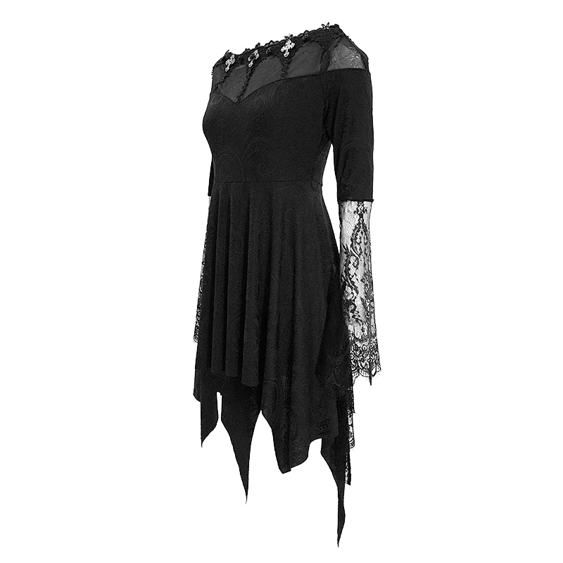 One and half a word shoulder sleeve stitching bud silk dress material
