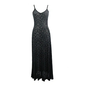 Gothic velvet dress with tassel shawl