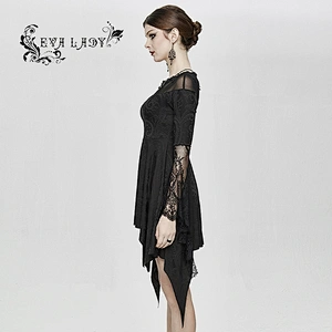 One and half a word shoulder sleeve stitching bud silk dress material