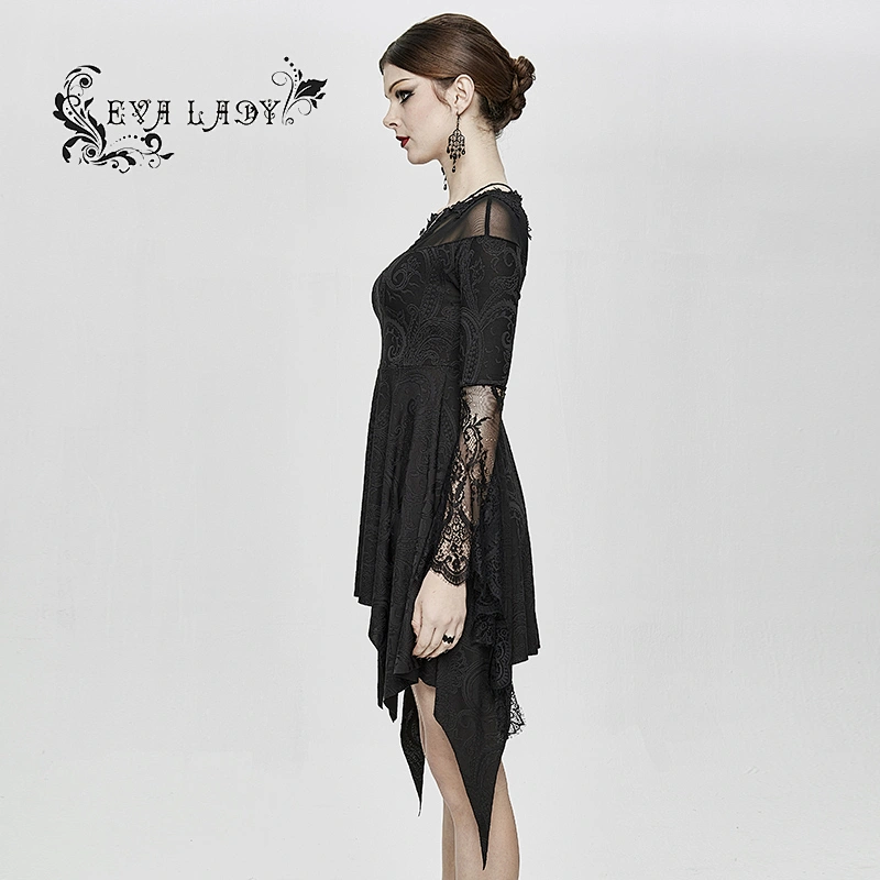 One and half a word shoulder sleeve stitching bud silk dress material