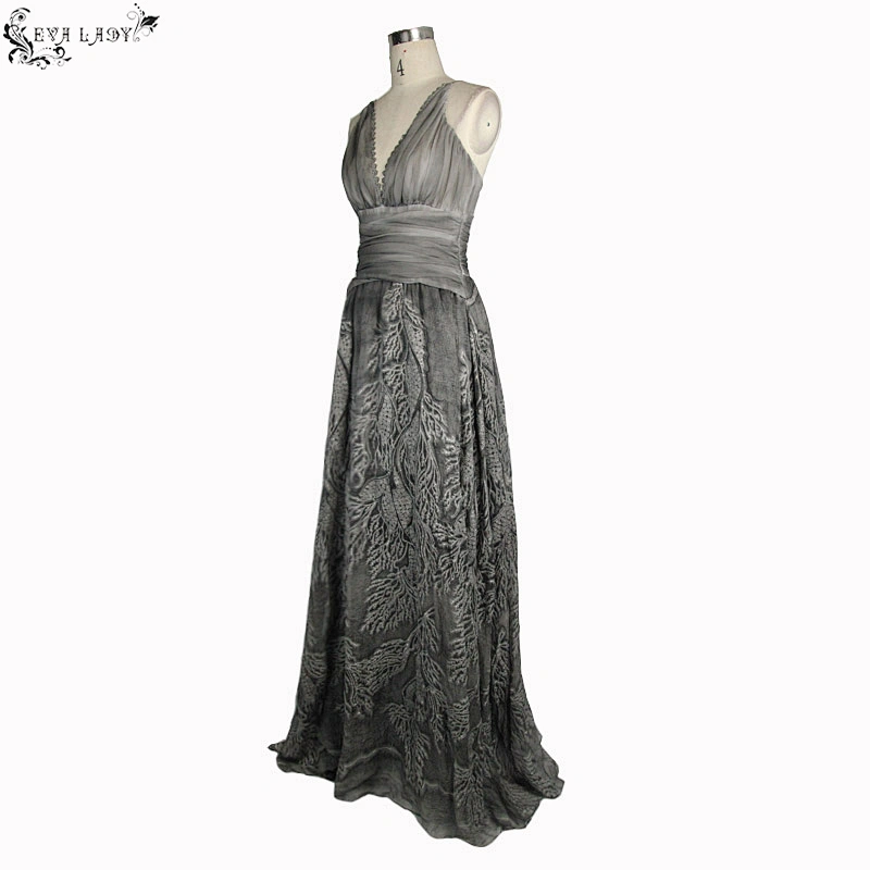 Silk twig pleated dress