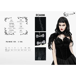 Asymmetrical feather collar on one side