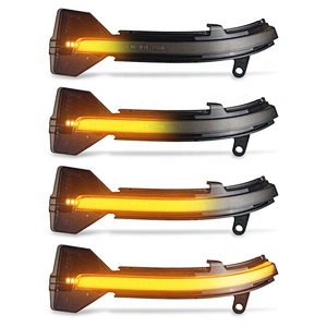 Smoke For BMW 5 6 7 Series F10 F11 F07 F06 F12 F13 F01 Dynamic Turn Signal LED Rearview Mirror Indicator Blinker Repeater Light