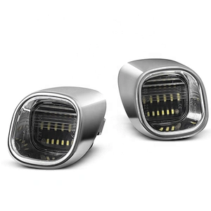 Sliver chrome housing  Led  license plate light for Chevrolet Blaze  1998-2005 S10 Pickup 1998-2004