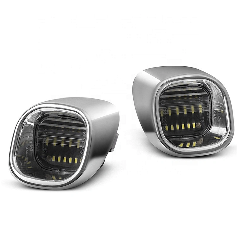 Sliver chrome housing  Led  license plate light for Chevrolet Blaze  1998-2005 S10 Pickup 1998-2004
