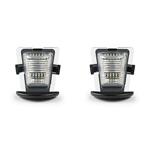 Black Plastic Housing   Led  license plate light for Jeep Wrangler Jk 2007-2018
