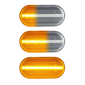 For Mercedes-Benz Smart Fortwo W453 C453 2014~ LED Side Marker Light Clear Lens Sequential Blinker