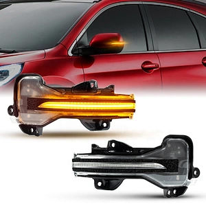 High quality 2pcs Clear Dynamic Car Rear View Side Mirror Turn Signal Light For Honda Accord CR-V XRV HR-V(Vezel)