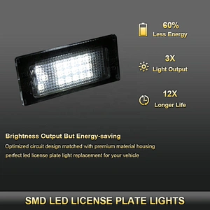 Non-polarity Led  car light number license plate light  for  BMW  Mini Cooper R50.R52.R53