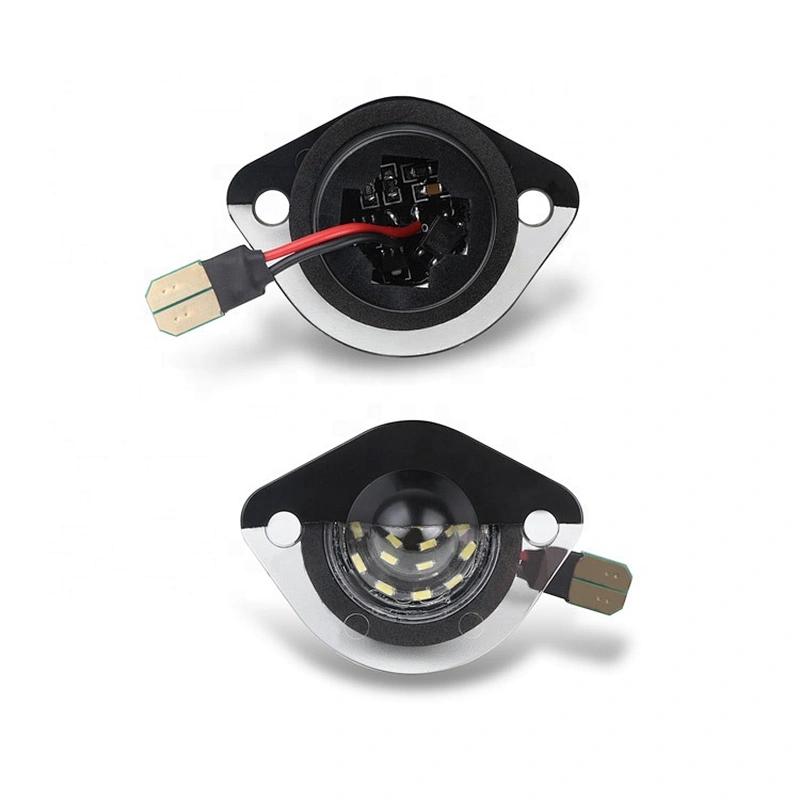 2pcs Full LED License Plate Light Rear Bumper Tag Lamp Assembly Replacement For Ford Mustang 1994-2004