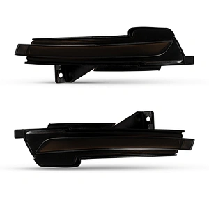 Smoked switchback DRL white+ Amber LED Side Mirror Blinker Turn Signals Light For Ford Mustang 2015