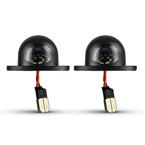 2pcs 12V White Full LED License Plate Light Rear Bumper Tag Lamp Assembly Replacement For Dodge RAM 1500 2500 3500  1994-2001