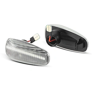 2x Dynamic LED Side Indicator Clear for Mercedes-Benz W210 Facelift OEM 2028201921