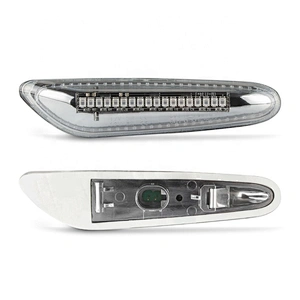 Sequential Clear LED Fender Side Marker Turn Signal Light for BMW 3 Series E90 E46 E36 E60