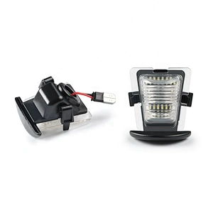 Black Plastic Housing   Led  license plate light for Jeep Wrangler Jk 2007-2018