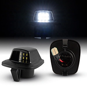 2pcs 12V White Full LED License Plate Light Rear Bumper Tag Lamp Assembly Replacement For Dodge Dakota  1997-2011