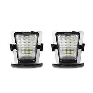Black Plastic Housing   Led  license plate light for Jeep Wrangler Jk 2007-2018