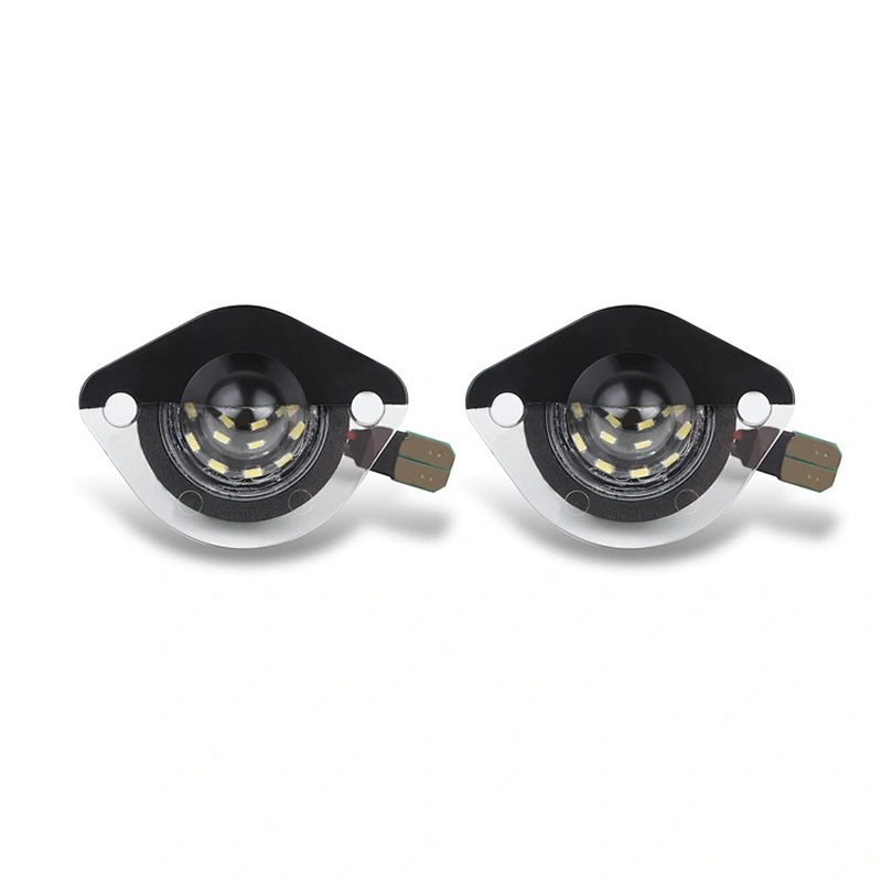 2pcs Full LED License Plate Light Rear Bumper Tag Lamp Assembly Replacement For Ford Mustang 1994-2004