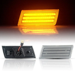 2X Amber LED Front Side Marker Turn Signal Light Lamp For 2005-2010 Chrysler 300
