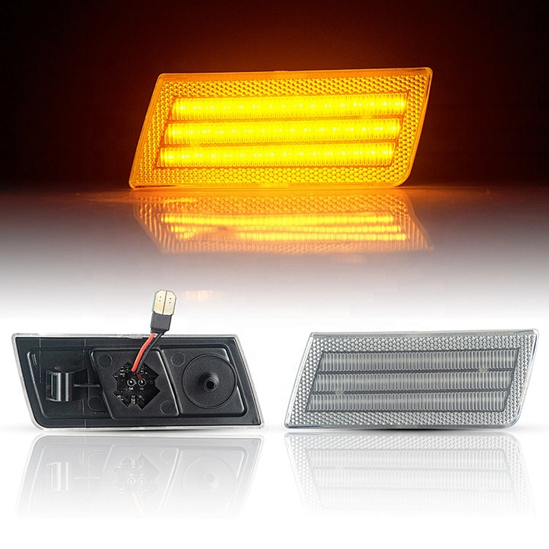 2X Amber LED Front Side Marker Turn Signal Light Lamp For 2005-2010 Chrysler 300