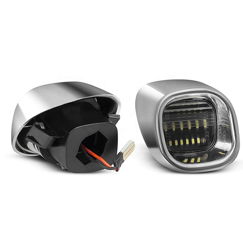 Sliver chrome housing  Led  license plate light for Chevrolet Blaze  1998-2005 S10 Pickup 1998-2004