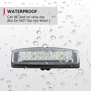 Wholesale LED Rear Tail License Number Plate Light Lamp for Toyota Prius Echo Yaris Camry