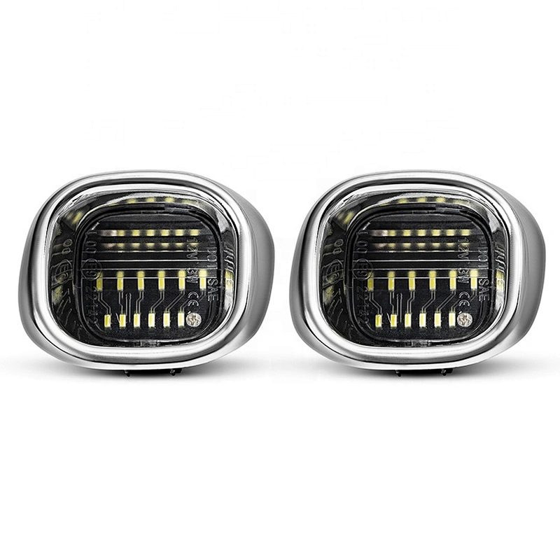 Sliver chrome housing  Led  license plate light for Chevrolet Blaze  1998-2005 S10 Pickup 1998-2004