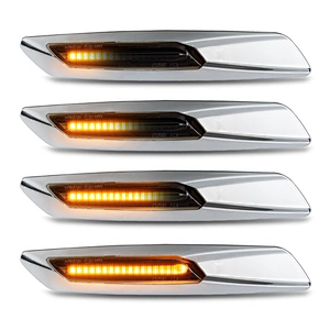 Smoke lens sequential indicator led amber side marker light for BMW E90 E60 X1 E84 X3 E83