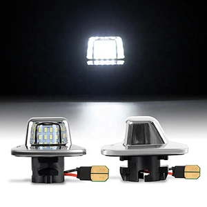 Sliver chrome housing  Led  license plate light for GMC C/K Series 1988-2001 S15 1985-1993 S15 Jimmy 1985-1990 Yukon  1992-2000