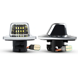 Sliver chrome housing  Led  license plate light for GMC C/K Series 1988-2001 S15 1985-1993 S15 Jimmy 1985-1990 Yukon  1992-2000