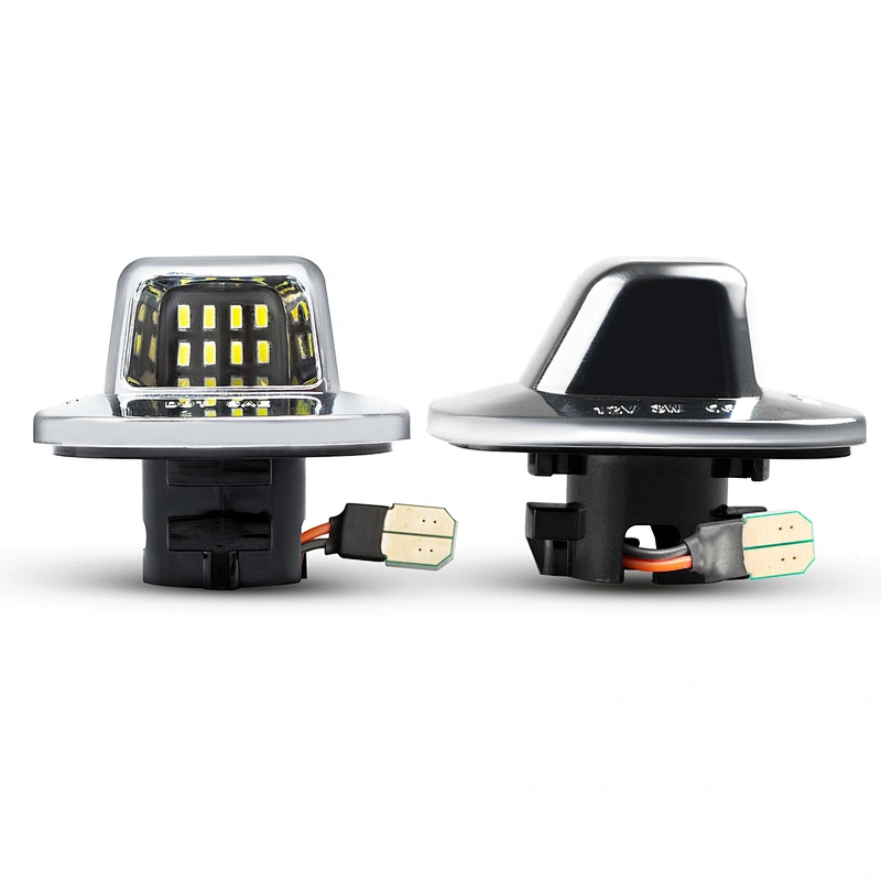 Sliver chrome housing  Led  license plate light for GMC C/K Series 1988-2001 S15 1985-1993 S15 Jimmy 1985-1990 Yukon  1992-2000