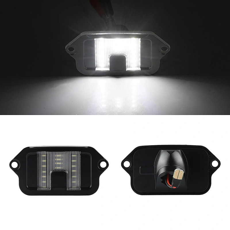 1pcs Plug and play Full LED License Plate Light Rear Bumper Tag Lamp Assembly Replacement For Ford Mustang 2005-2009