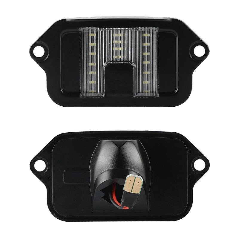 1pcs Plug and play Full LED License Plate Light Rear Bumper Tag Lamp Assembly Replacement For Ford Mustang 2005-2009