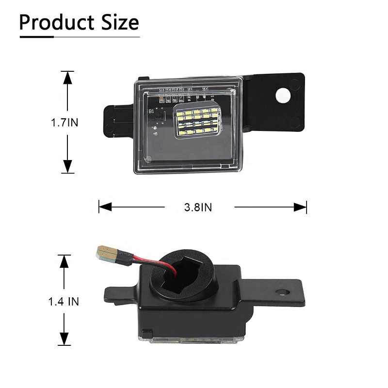Led  License Plate Light For Chevrolet  Silverado  1500  2014-2018 Silverado 2500HD  3500HD 2015-2018 GMC Sierra 1500 2014-2018