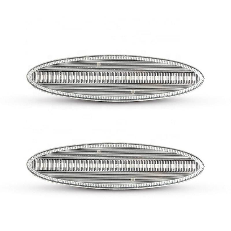 2pcs Clear/Smoked Lens Red Led Rear Side Marker Light for 1997-2004 Chevy Corvette C5