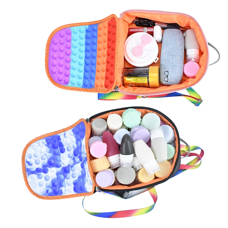Edunicysh Pop Backpack Purse for Girls,Pop Shoudler Bag Fidget Mini Backpack Purse for Girls Kids,Push Popper Bubble Fidget Toy Bag Gifts for Toddler ADHD Anxiety Stress Relief